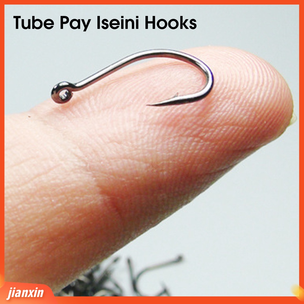 (In Stock) 50Pcs /Box Kail Pancing Kekuatan Tinggi Super Tajam Fishing Tackle Barbed Single Circle Carp Hook Memancing Aksesori