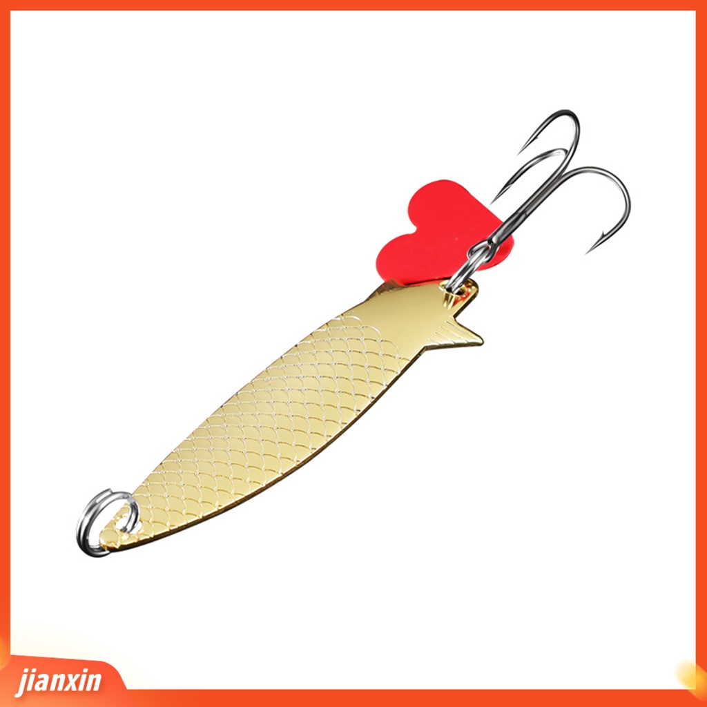 (In Stock) 6cm/6g Umpan Pancing Desain Kait Treble Dilapisi Warna Cerah Dengan Skala Ikan Tahan Karat Zinc Alloy Sequin Hard Lure Umpan Buatan Memancing Perlengkapan Memancing