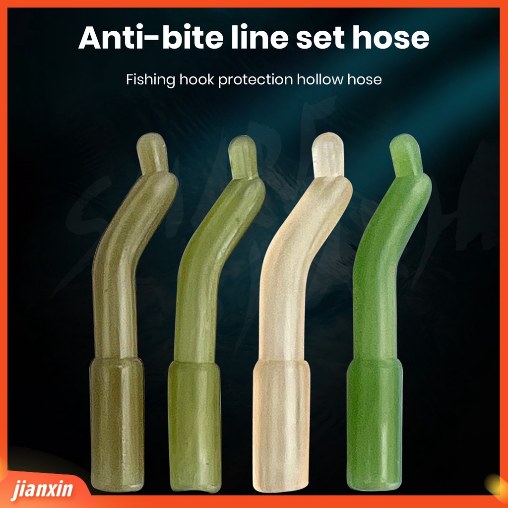 (In Stock) 50Pcs Carp Hollow Rubber Hoses Set Gaya Eropa Ketahanan Tinggi Lembut Benang Aman Bahan TPR Berongga Karet Selang Pasokan Memancing