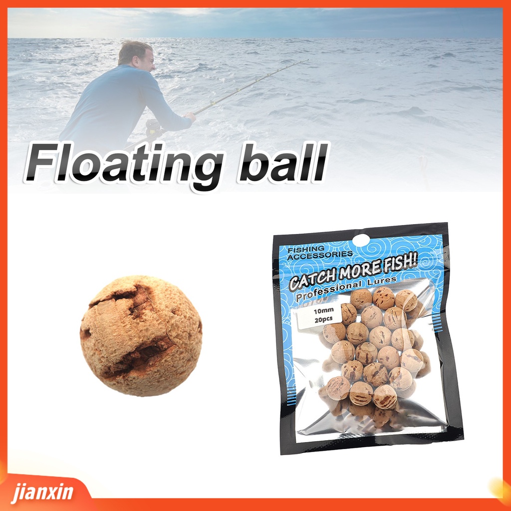 (In Stock) 20Pcs Bola Gabus Lembut Multiuse Memancing Aksesoris Carp Fishing Rigs Popper Peralatan Untuk Pecinta Memancing