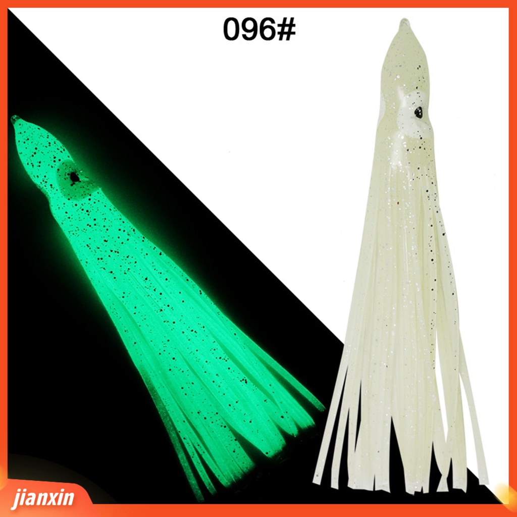 (In Stock) 5Pcs/Set 9cm Bercahaya Lembut Berbentuk Gurita Umpan Palsu Faux Lure Fishing Tackle