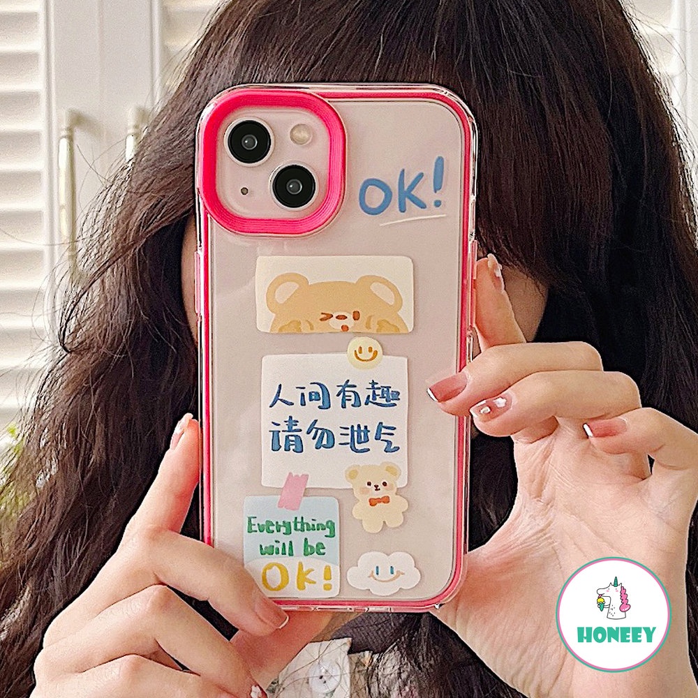 Cute Puppy 3-in-1 Phone Case Kompatibel Untuk iPhone 14 Pro 13 12 Pro Max Casing iPhone 11xr XS 7 8Plus Karakter Cina Lucu Penutup Belakang