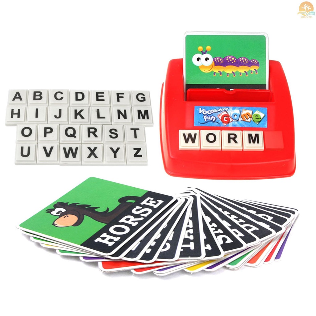 In Stock Matching Letter Game Ejaan Dan Pengenalan Kata Alfabet Dengan 26pcs Balok Huruf Kapital 30pcs Kartu Kata Hadiah Mainan Belajar Edukasi Paud Untuk Anak Perempuan Bo