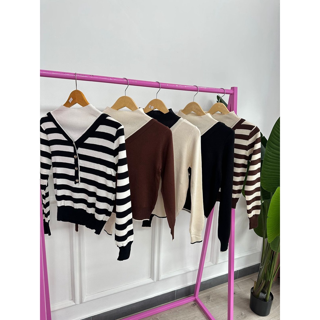 [ALLN Knitwear] Dara Knitwear Import Atasan Wanita Bahan Rajut