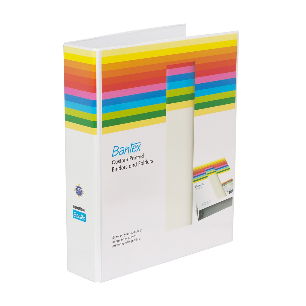 

[Artomas] Bantex Insert Ring Binder 2 Ring 52mm Folio White 8553 07