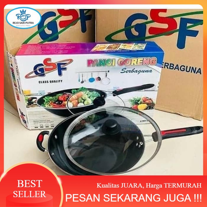 Panci Wajan Goreng Serbaguna GSF Anti Lengket / Teflon GSF G 1032 K Panci Goreng Sempol Ayam Kentang