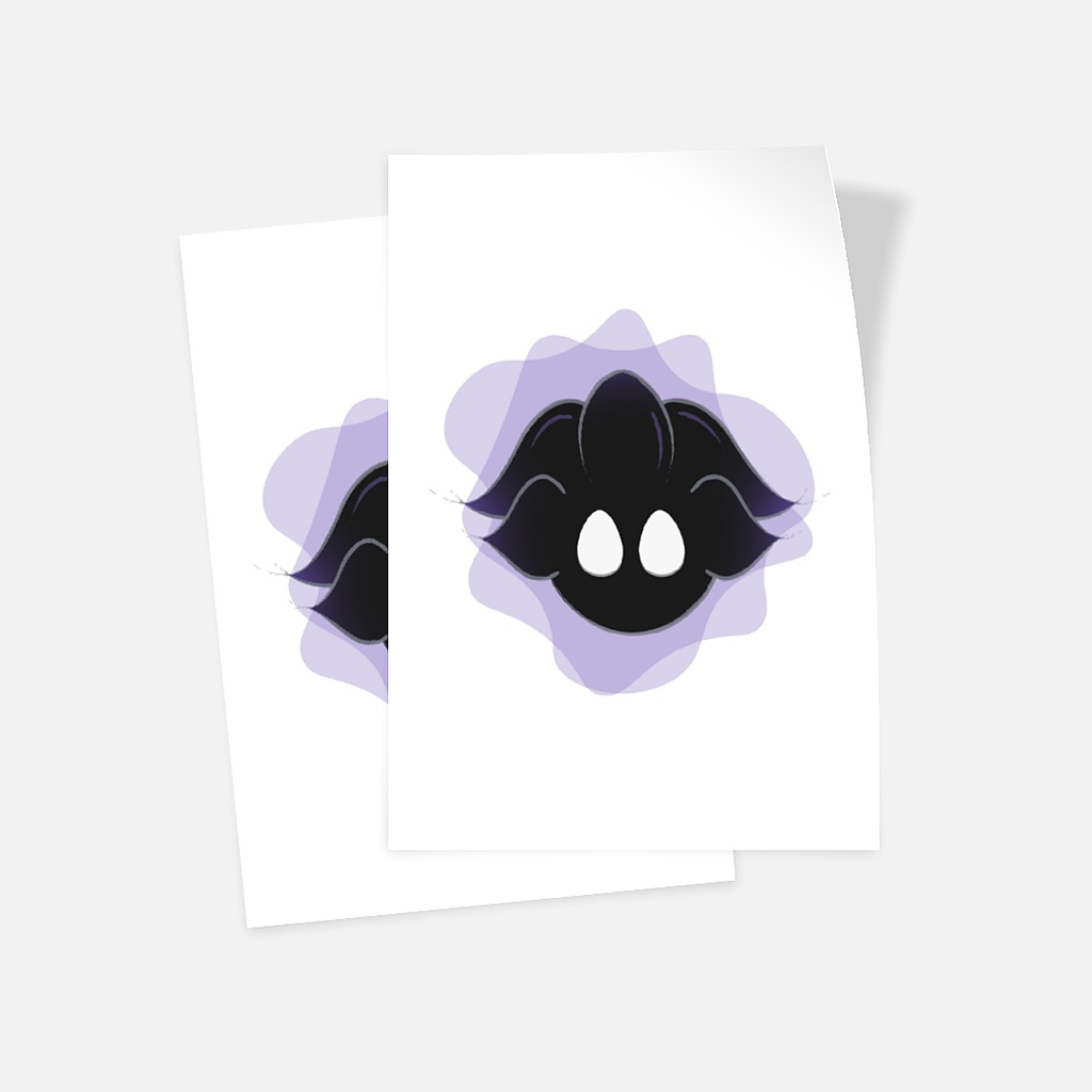 

Matte Sticker - Set of 2 Classic Black Zee-Ro Face