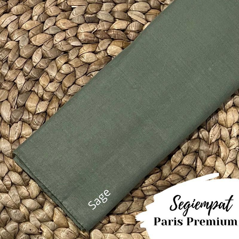 COD paris/kerudung hijab segi empat bahan katun paris polos premium warna hijau muda mint / jilbab p