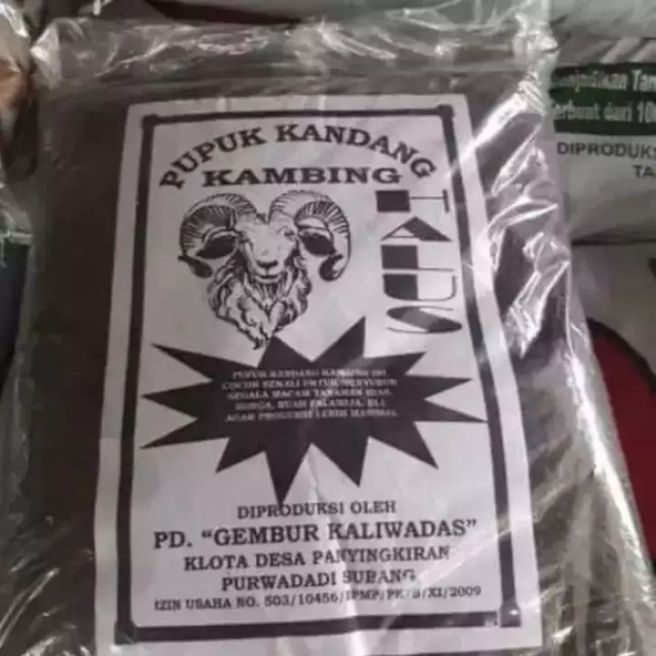 pupuk kandang kambing halus 1 KG repackaged / repaking