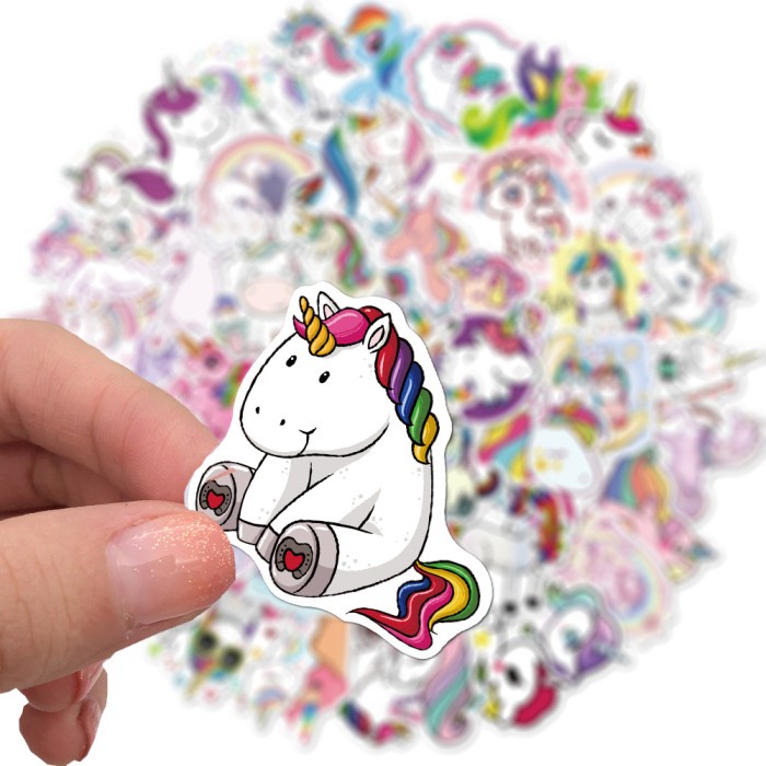 

10 Sticker Unicorn Sticker Notebook Diary DIY Lucu