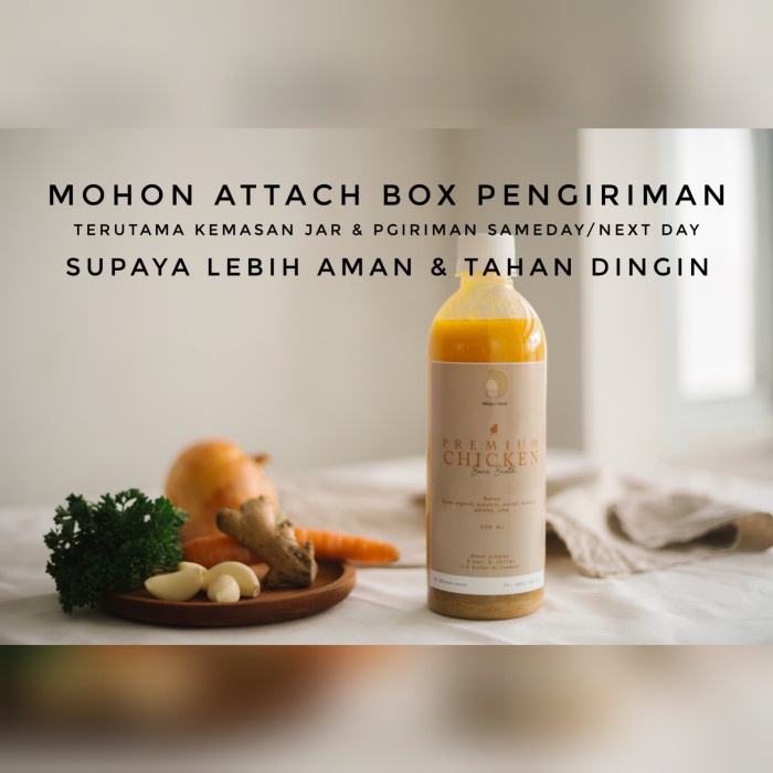 

✨Ready Stok✨ - premium chicken bone broth - botol- 1.2.23