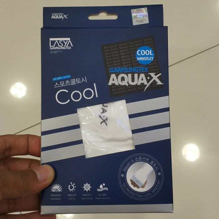 ARMSLEVE GOLF AQUA-X ICE SKIN WRISTLET WHITE ORIGINAL