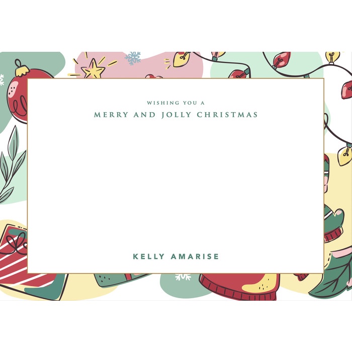 

✨BISA COD✨ -Christmas Note Card - Carol