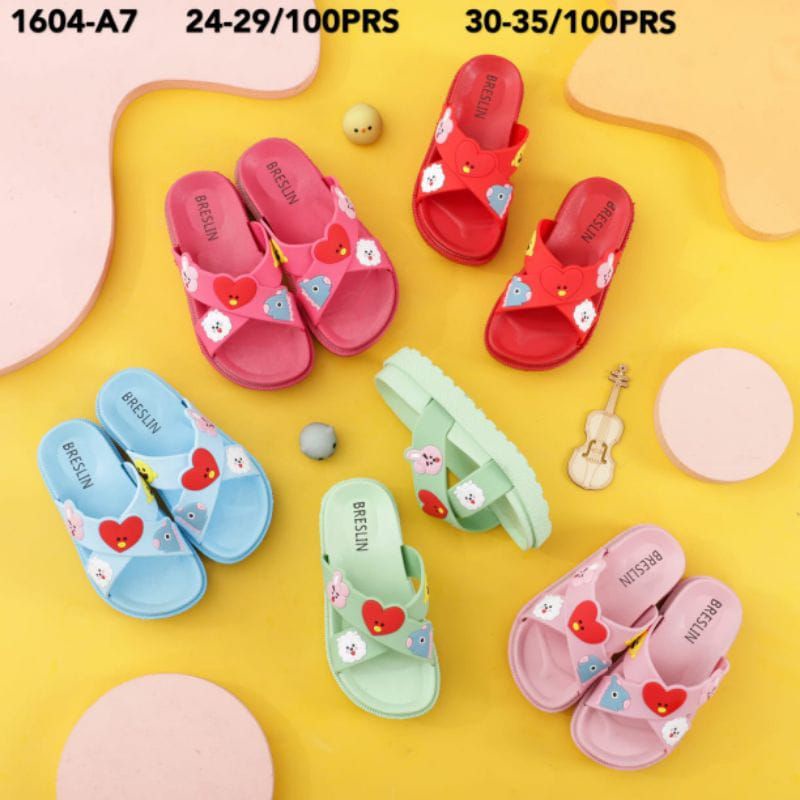 OBRAL SANDAL JELLY ANAK SUPER MURAH BRESLIN 1604-A7