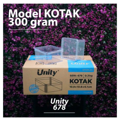 Toples Unity 678/Toples Kotak 300 gram/Toples 0.3 kg