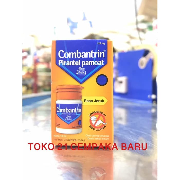 Combantrin CAIR ANAK Rasa JERUK 10 ml | Obat Cacing Anak Combantrin Murah