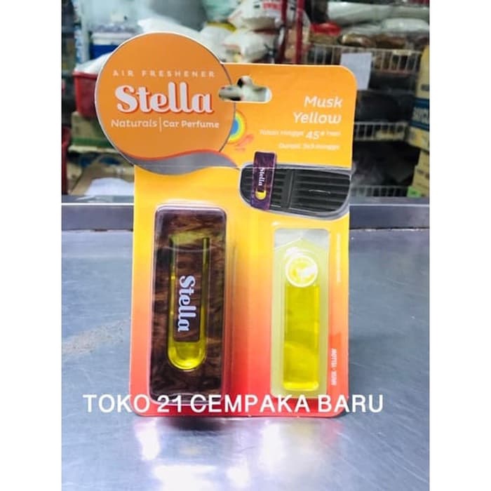 Stella Car Perfume Musk Yellow ALAT + REFILL | Stella Parfum Mobil
