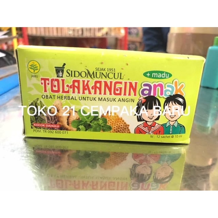 

TOLAK ANGIN CAIR ANAK 1 BOX isi 12 SACHET | Obat Herbal Masuk Angin Flu