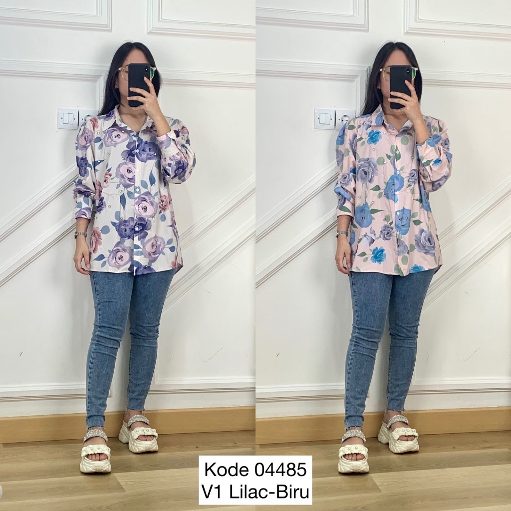 Baju Kemeja Wanita Import I Atasan Kemeja Import Wanita I Kemeja Bunga Bunga