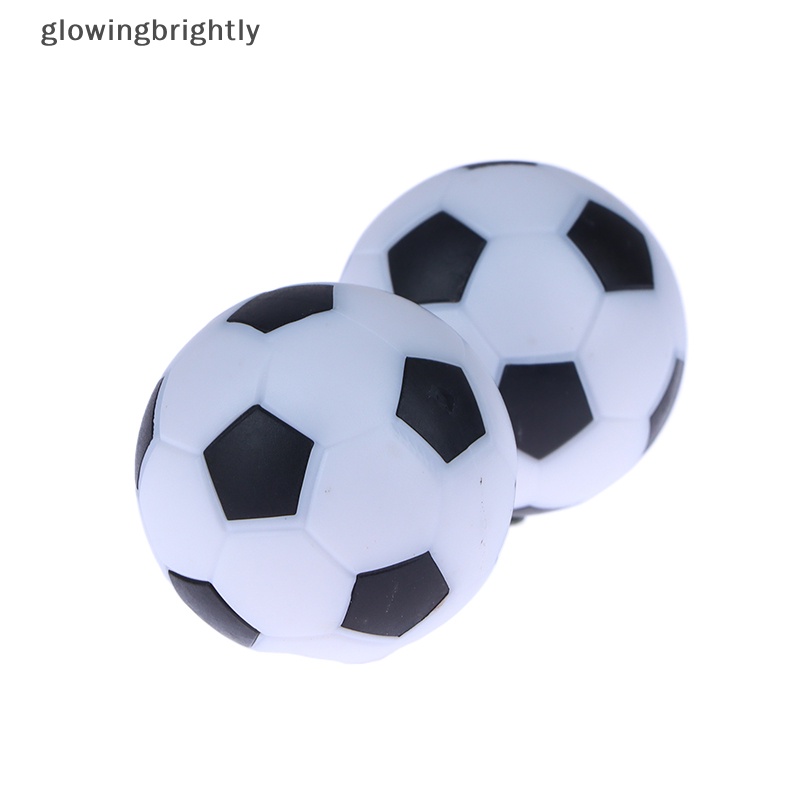 [glowingbrightly] 10pcs Tabletop Soccer Replacement Ball 32mm Pemain Sepak Bola Hadiah Aksesoris Game Elastisitas Hitam Desktop Mainan Hadiah Ulang Tahun TFX