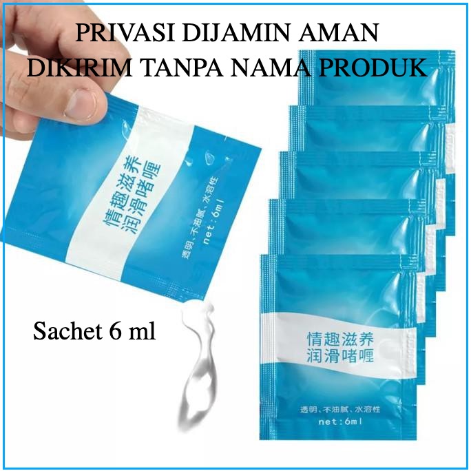 pelumas sex Xun Z Lan Lubricant Sachet 6 ML / Lubrican Pria dan Wanita / Pelumas Pelicin Sex Tidak M