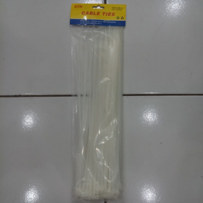 

[DD] Kabel Ties 5 x 350 mm Kabel Ties Cable Ties Pengikat Kabel ATN PUTIH