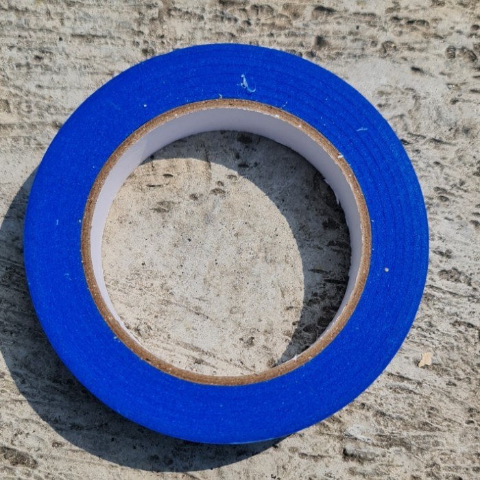 

masking tape lem kertas washi tape kualitas diatas 3m panjang 55 meter - Biru