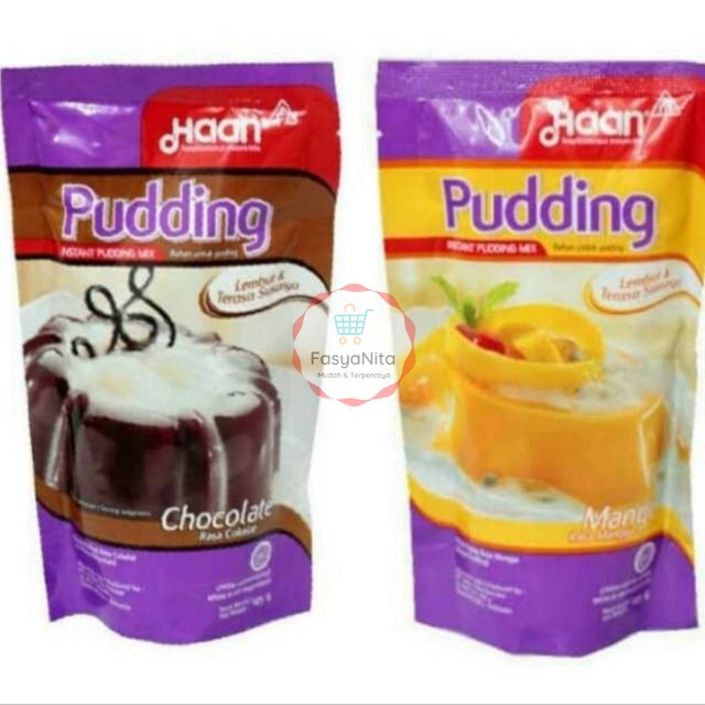 

Haan Pudding Instant Pudding Mix POUCH COKLAT MANGGA 145gr