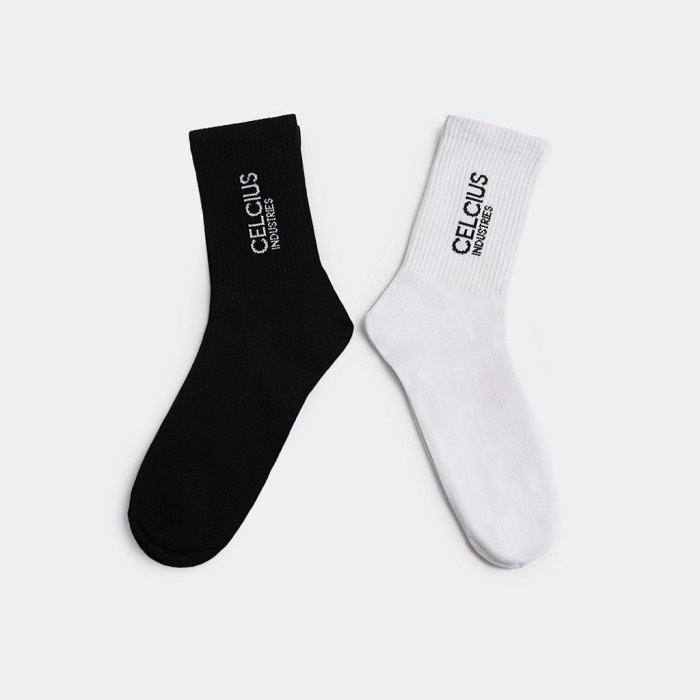 [LA52] CELCIUS Kaos Kaki Panjang Isi 2 Pasang I31000069C Hitam - Hitam