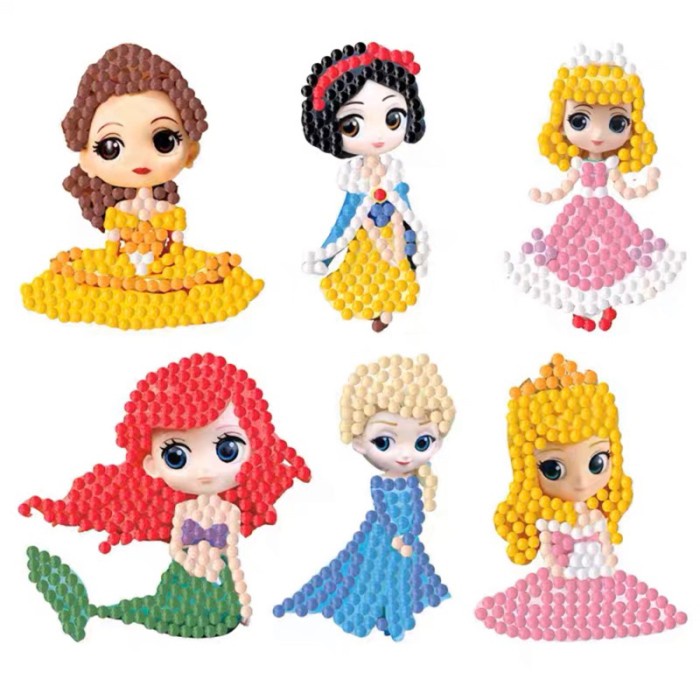 

Mainan Permainan Toys Kado Ulang Tahun Anak Laki Perempuan diy diamond sticker princess super hero animal bikin sticker Import Murah