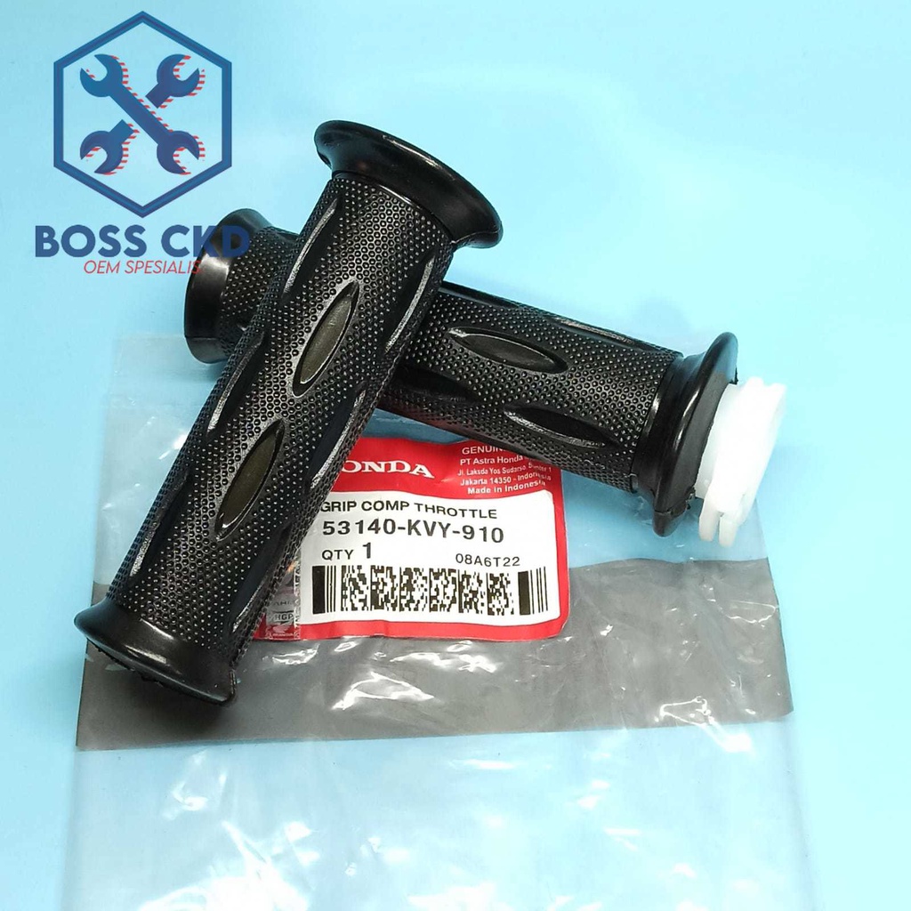 Hand Grip Handfat Karet Stang Handgrip Assy Motor Honda Beat Scoopy Spacy Vario Karbu KVY