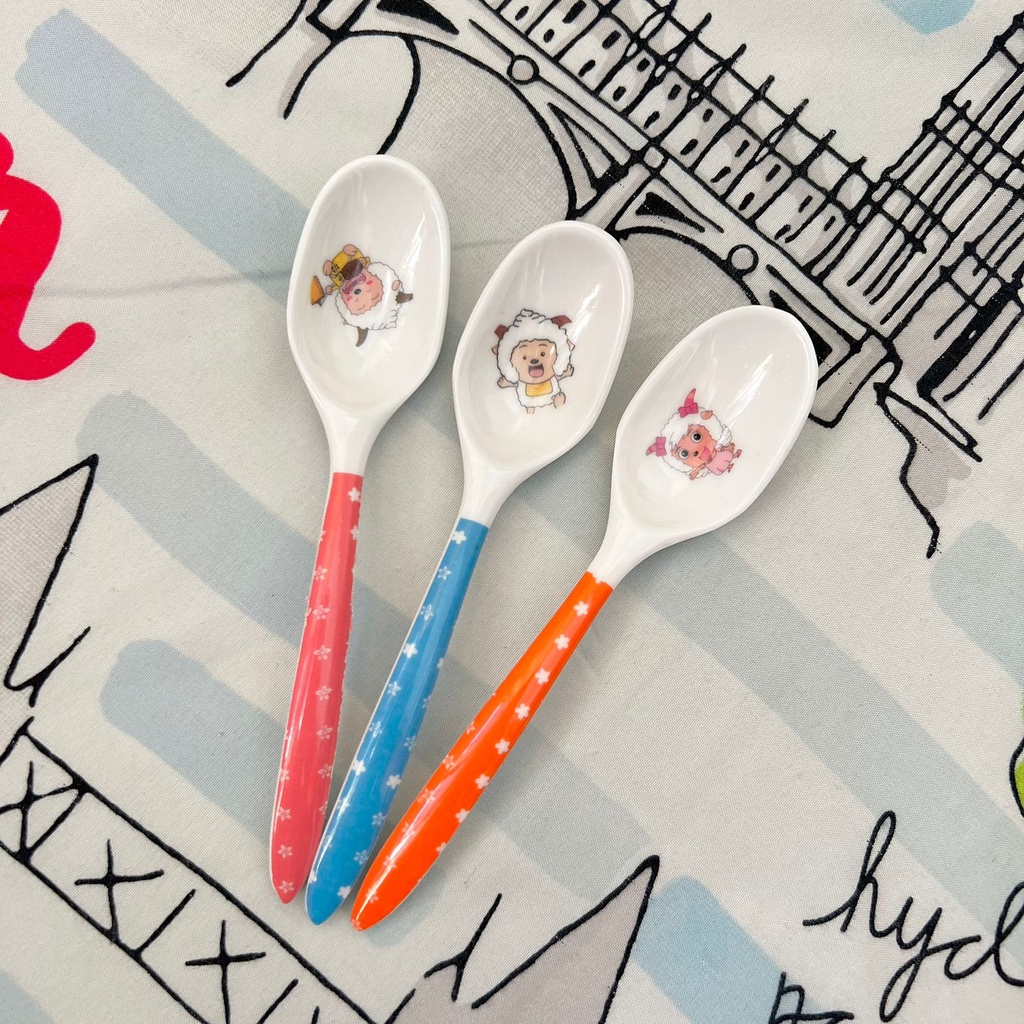 Sendok Mini Karakter / Sendok Makan Anak / Sendok Kecil Karakter / Sendok Lucu Imut RO4