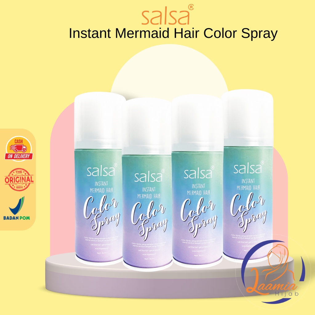 Salsa Instant Mermaid Hair Color Spray cat rambut semprot non permanen  original salsa semir rambut 