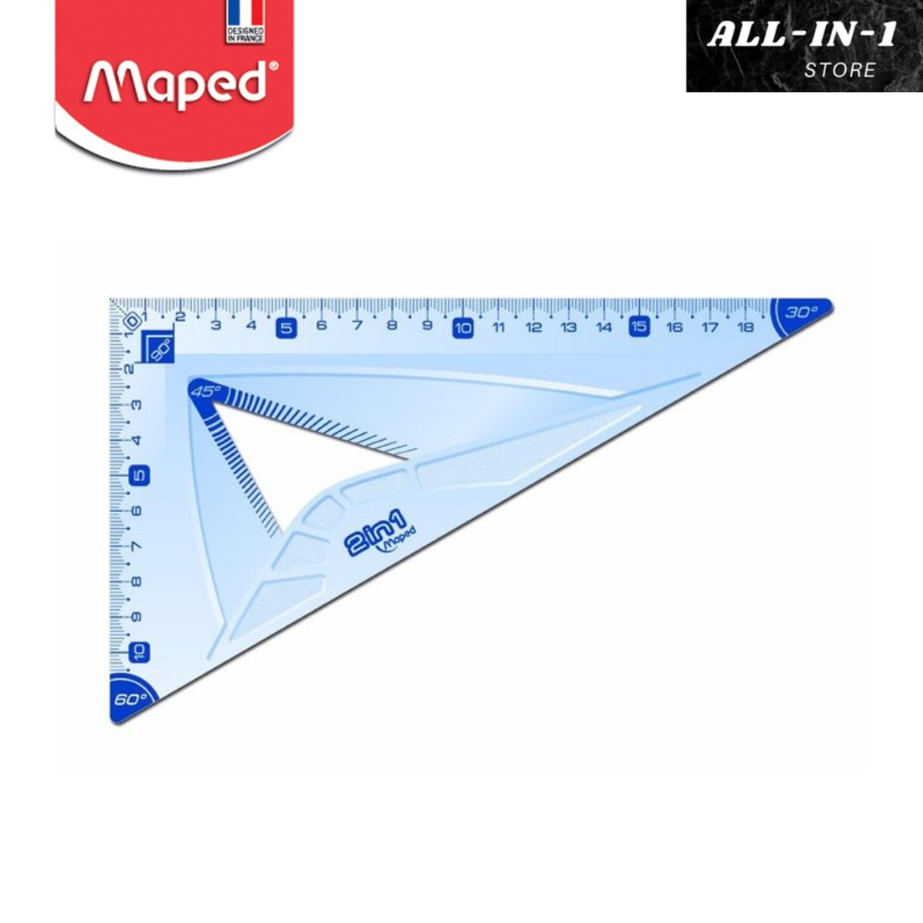 

Maped Geometric Square 2 in 1 - 21cm