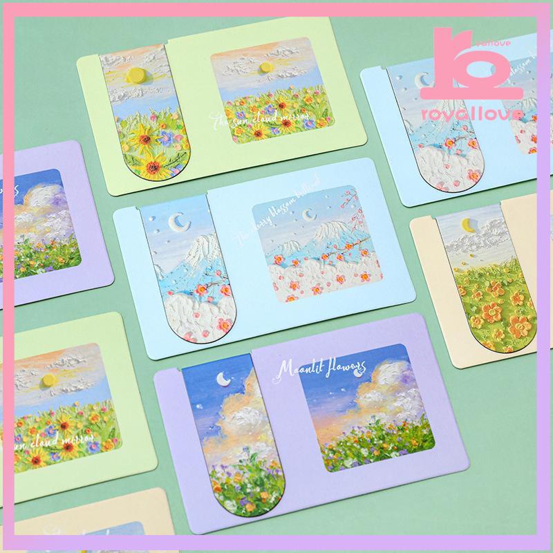 

CODKlip Penanda Magnetik Lukisan Cat Minyak Antik Klip Penanda Magnetik Kreatif-love