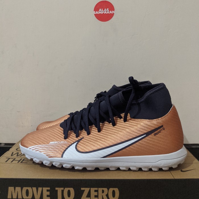 SEPATU FUTSAL NIKE SUPERFLY 9 CLUB TF GOLD BNIB ORIGINAL