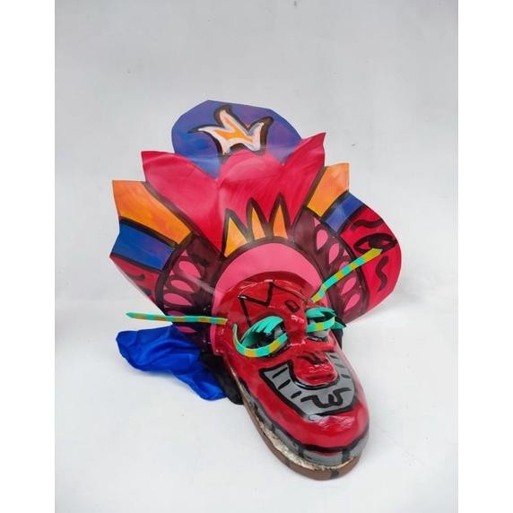 mainan anak topeng caplok caplokan barong barongan - Kecil, M