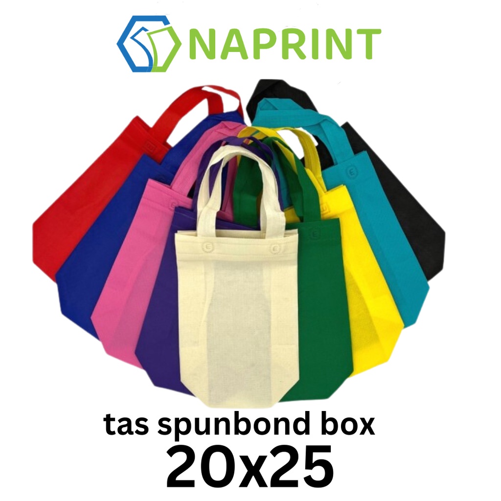 

1 Kodi isi 20 Tas Kain Spunbond BOX 20 x 25 cm Untuk Kantong Belanja Lipat Serbaguna, Goody bag Bingkisan Souvenir hampers Sembako, Idangan besek / berkat hajatan / Tasyakuran / Tahlil / kue, lusinan murah besar 20X25X10 go green