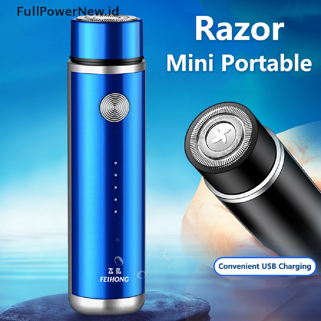 Power Alat Cukur Mini Elektrik Pria Portable Shaver USB Charging Muka Alat Cukur Full Body ID