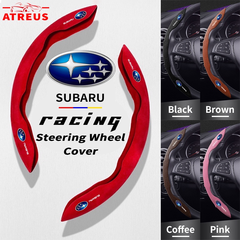 Subaru Cover Pelindung Setir Mobil Sport Steering Wheel Cover Anti Slip Serap Keringat Untuk Forester sk XV Impreza wrx sti Pedalaman