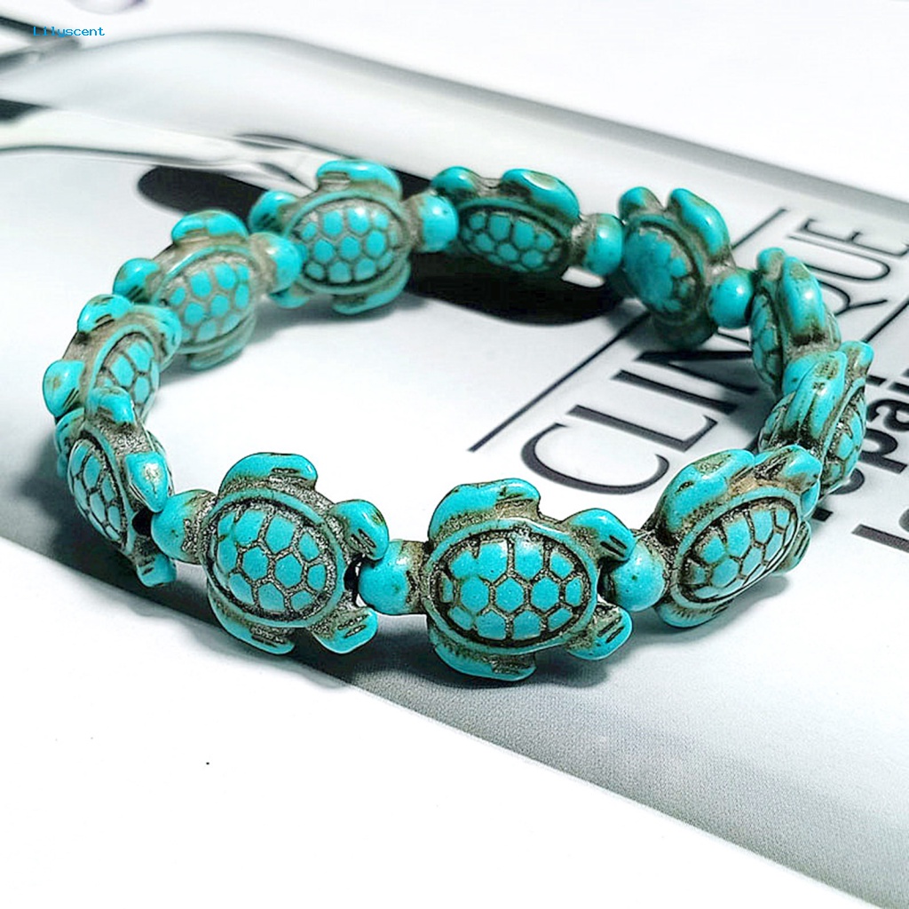 Lilyscent Wanita Pria Gelang Kasual Untuk Tanggal Handmade Turquoise Unisex Bracelet Cantik