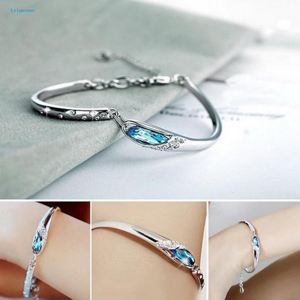 Lilyscent Bangle Wanita Kekerasan Tinggi Untuk Pernikahan Gelang Wanita Trendi Elegan