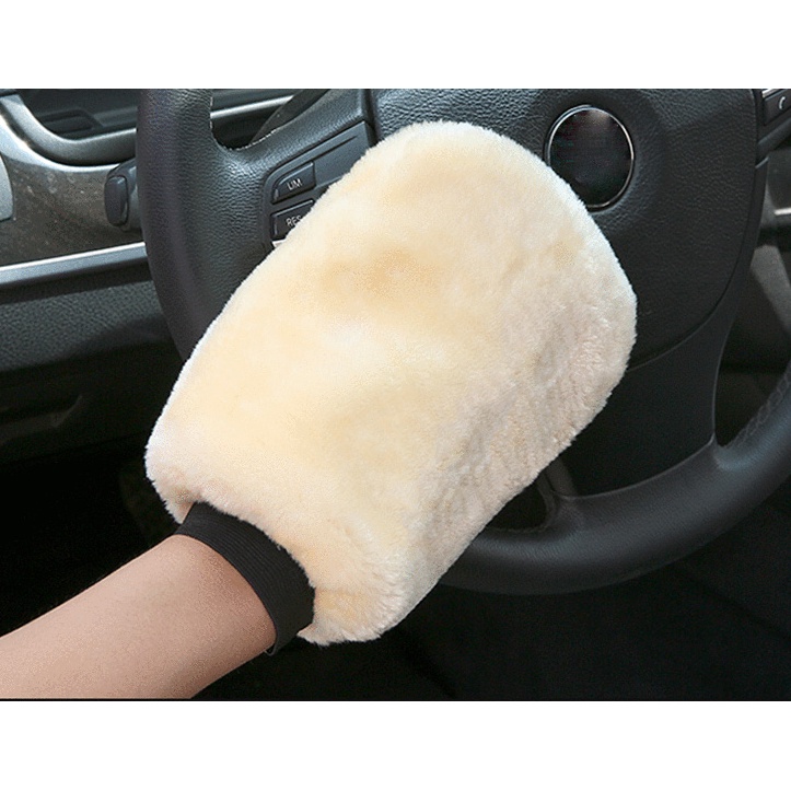 Lap Pel Sarung Tangan Kain Lap Mobil Wool Microfiber BH S