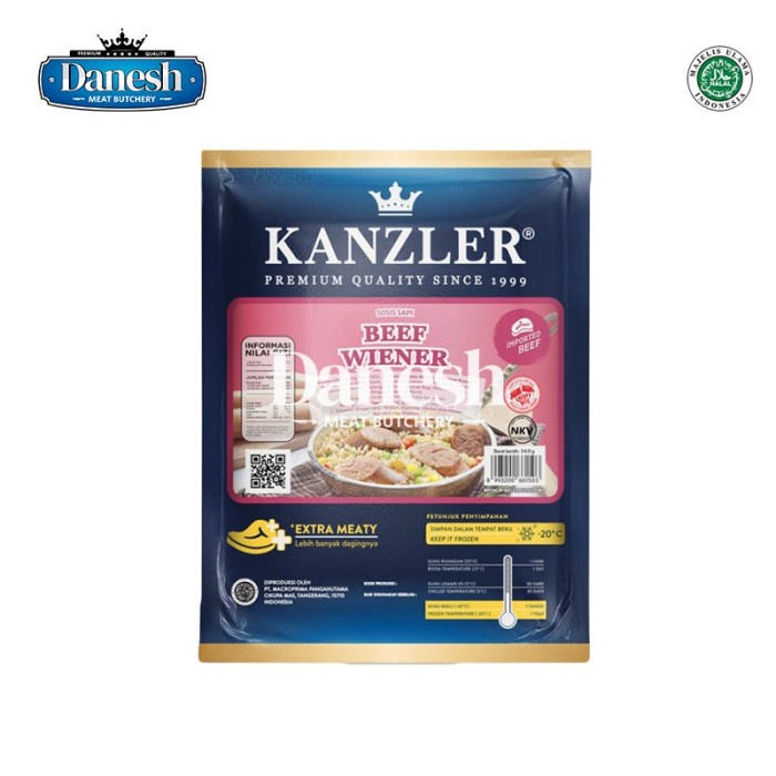 

Sosis Kanzler Beef Wiener Frozen Food Makanan Beku Sosis Sapi Halal