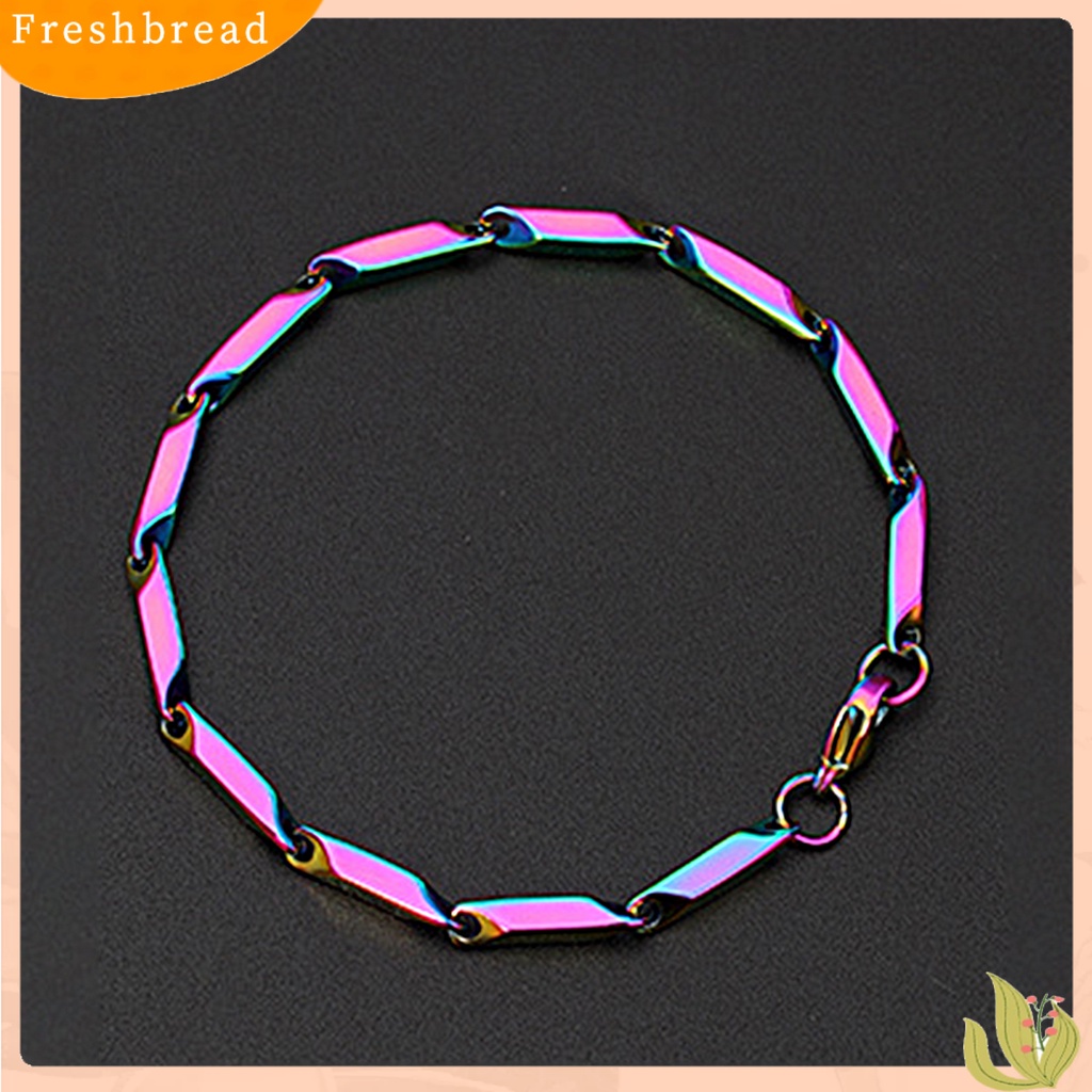 &lt; Freshbread &gt; Proses Quenching Gelang Sederhana Tidak Alergi Rantai Daun Fashion Gelang Tangan Dekorasi