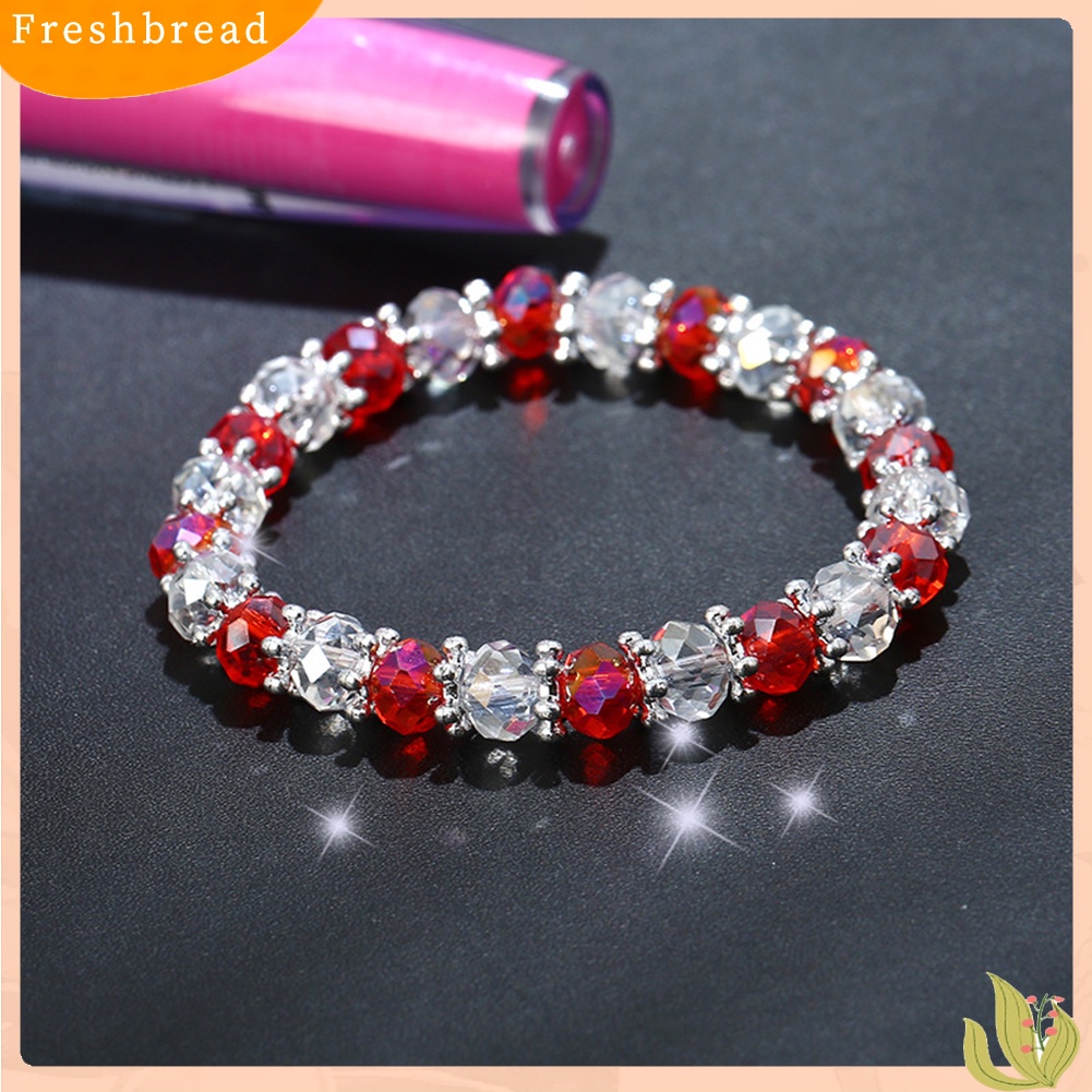 &lt; Freshbread &gt; Elegan Bead Wristband Gelang Bangle Wanita Perhiasan Hadiah Ulang Tahun Anniversary