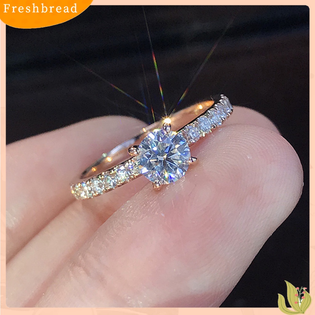 &lt; Freshbread &gt; Lady Finger Ring Indah Mengkilap Berlian Imitasi Klasik Pernikahan Knuckle Ring Untuk Pengantin Wanita