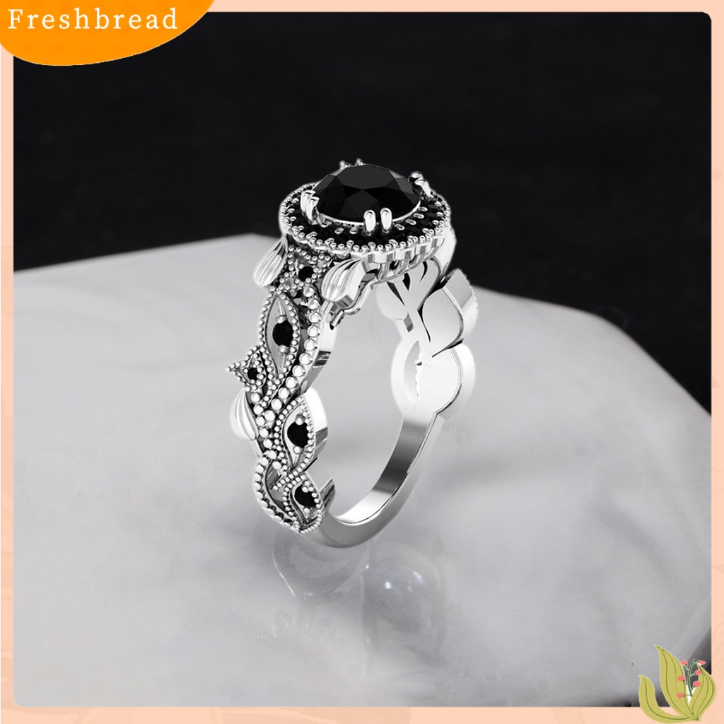 &lt; Freshbread &gt; 2 Pcs Jari Cincin Bunga Daun Berlian Imitasi Wanita Indah Berkilau Cincin Aksesoris Perhiasan