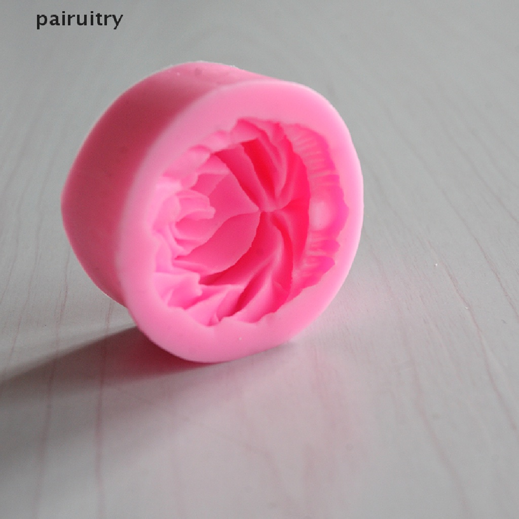 Prt 3D Bunga Mawar Fondant Kue Coklat Sugarcraft Cetakan Cutter Silicone Tools DIY PRT