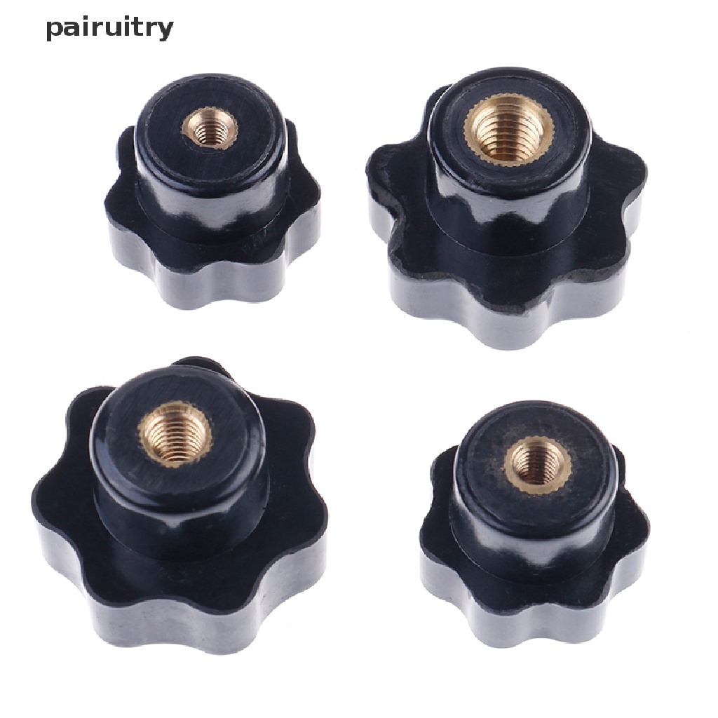 Prt Plastik M4/M5/M6/M8 female thread seven star shaped head Mur Jepit knob PRT